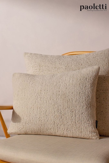 Paoletti Natural Nellim Boucle Rectangular Cushion (E33821) | £17