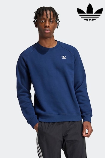 adidas Originals Blue Trefoil Essentials Crew Sweatshirt (E34920) | £45