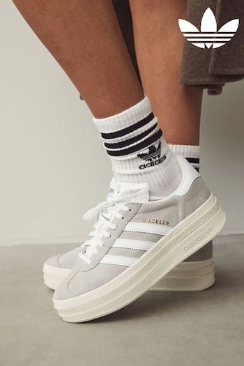 adidas originals Grey Gazelle Bold Trainers (E34958) | £95