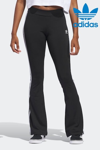 adidas Originals Black Flared print leggings (E35291) | £40