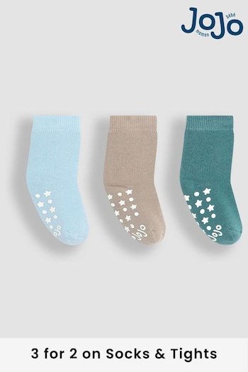 JoJo Maman Bébé Blue Extra Thick Socks 3 Pack (E35746) | £9.50