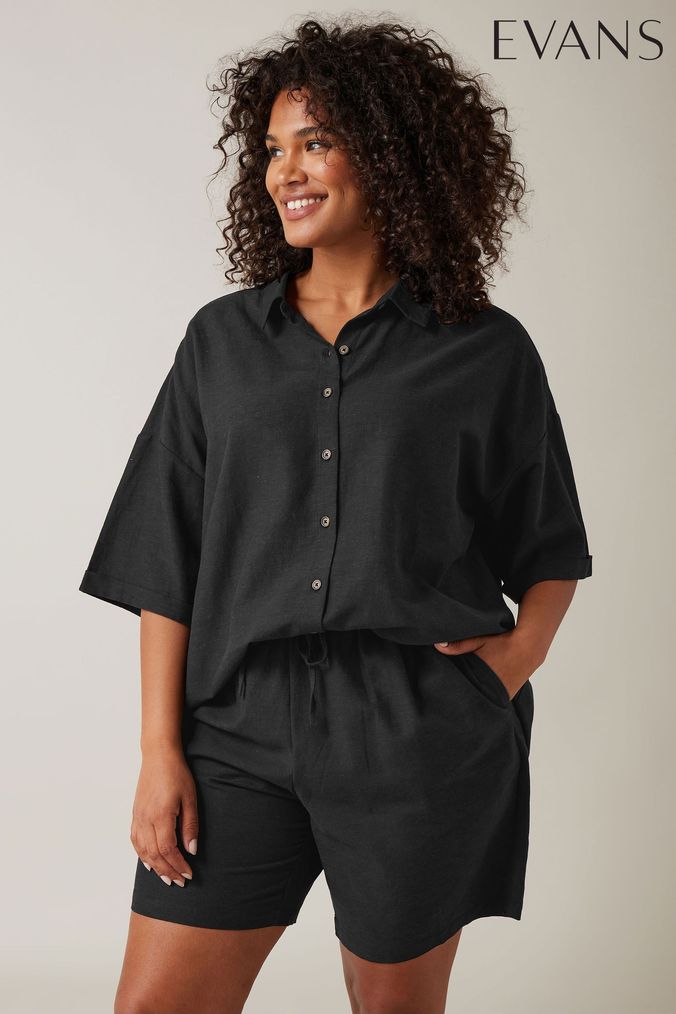 Buy Women s Elasticated Linen Shorts Online Next UK
