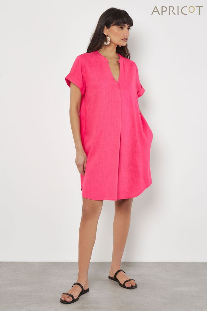 Eggshell pink shift dress online