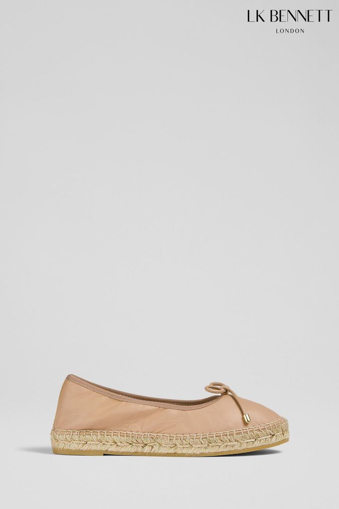 Buy Women s LK Bennett Espadrille Flat Leather Footwear Online AspennigeriaShops