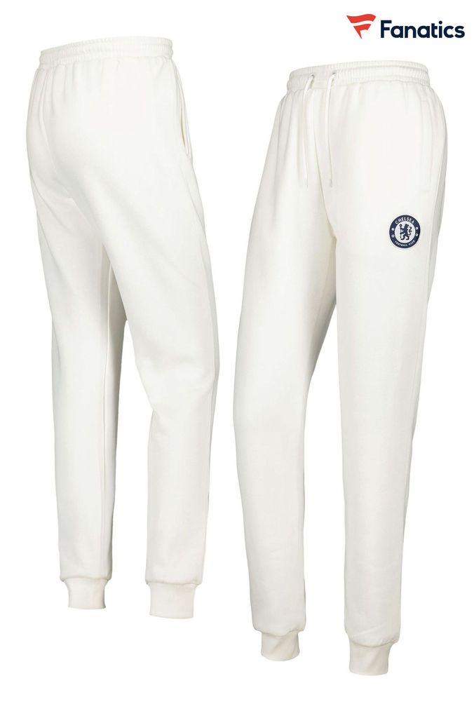 Womens white cuffed joggers deals