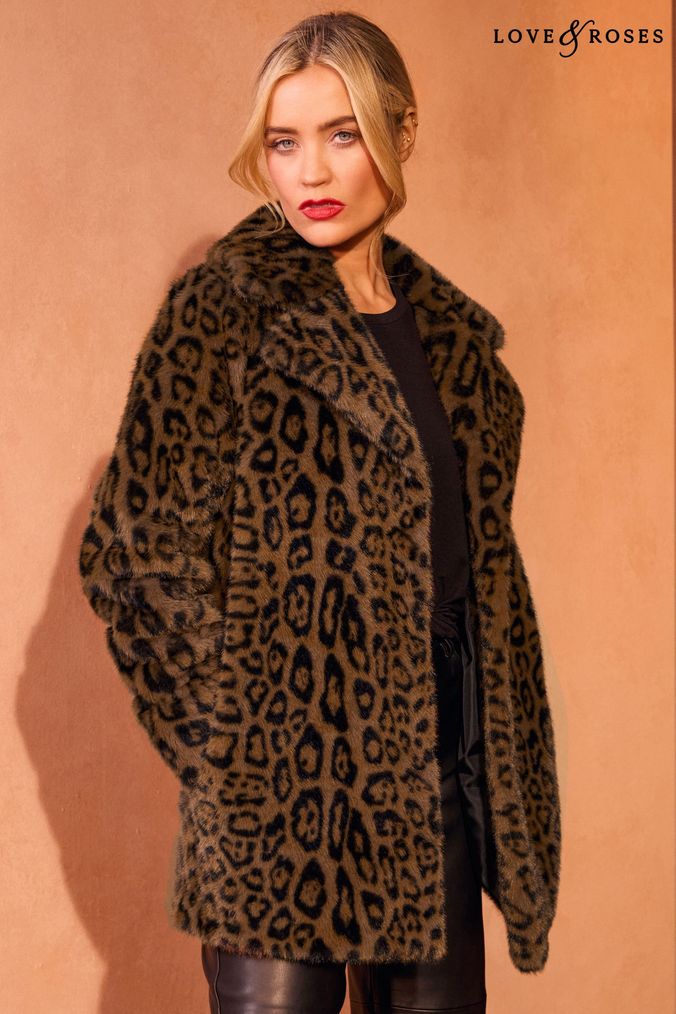 Next leopard print coat outlet