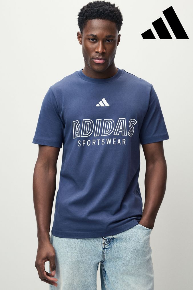 Next mens adidas t shirts clearance