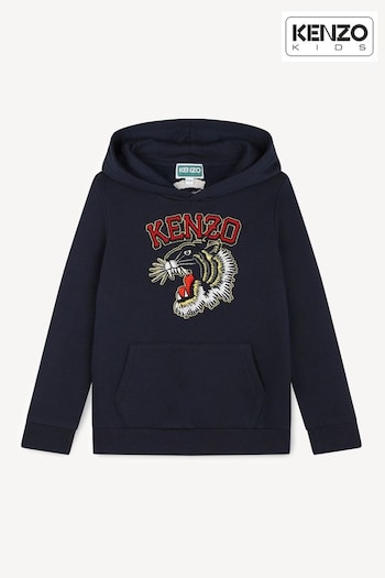 KENZO KIDS Varisty Tiger Logo Hoodie (E41205) | £145 - £225