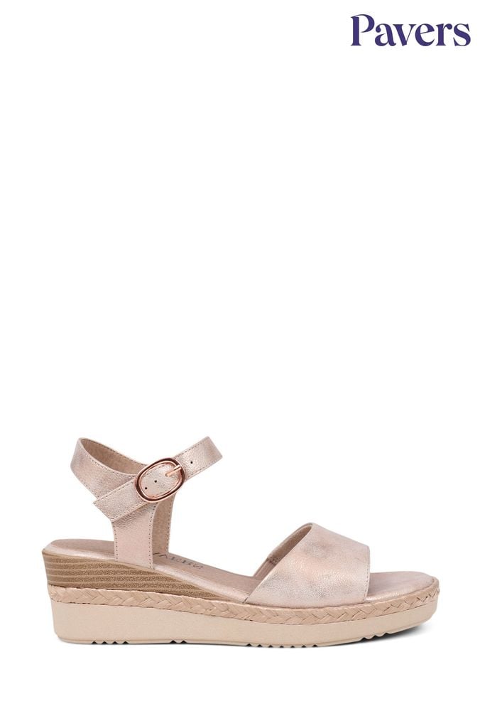 Pavers rose gold sandals on sale