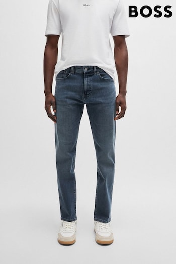 BOSS Light Blue Regular Fit Jeans in Soft Motion Denim (E41713) | £129