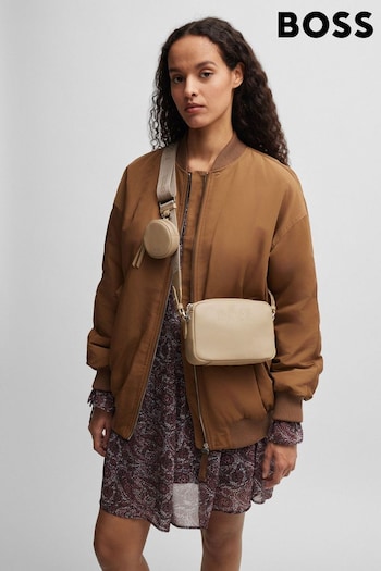 BOSS Natural Detachable Pouch Crossbody in Faux Leather Bag (E41721) | £159