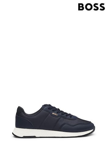 BOSS Blue Textured Sole Trainers (E41752) | £169