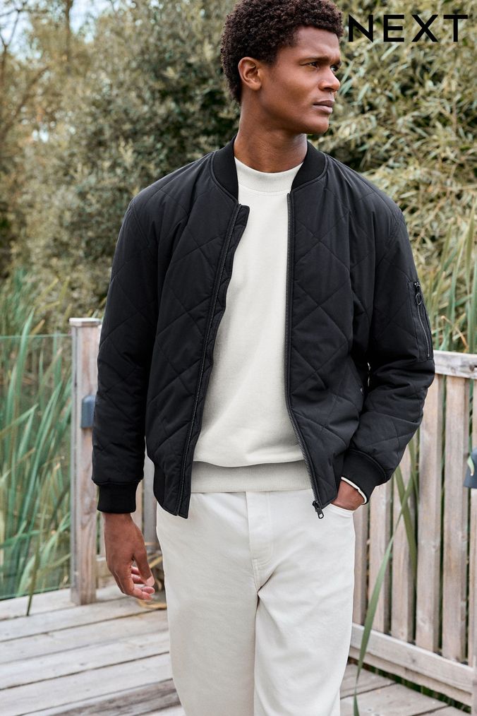 Buy Men s Bomber Plus Size Coatsandjackets Online Next UK