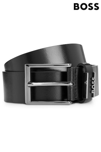 BOSS Black Logo-Keeper Belt In Italian Leather (E42200) | £79