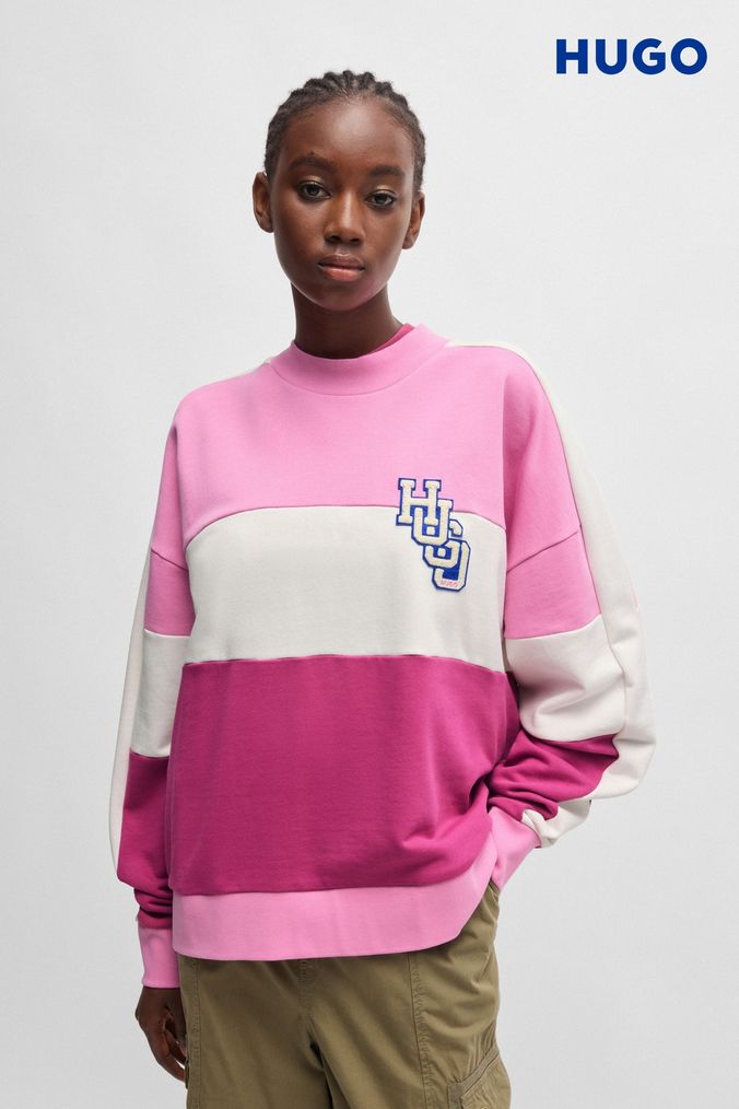 Women s Pink 100 Cotton Sweatshirts Hoodies Next UK
