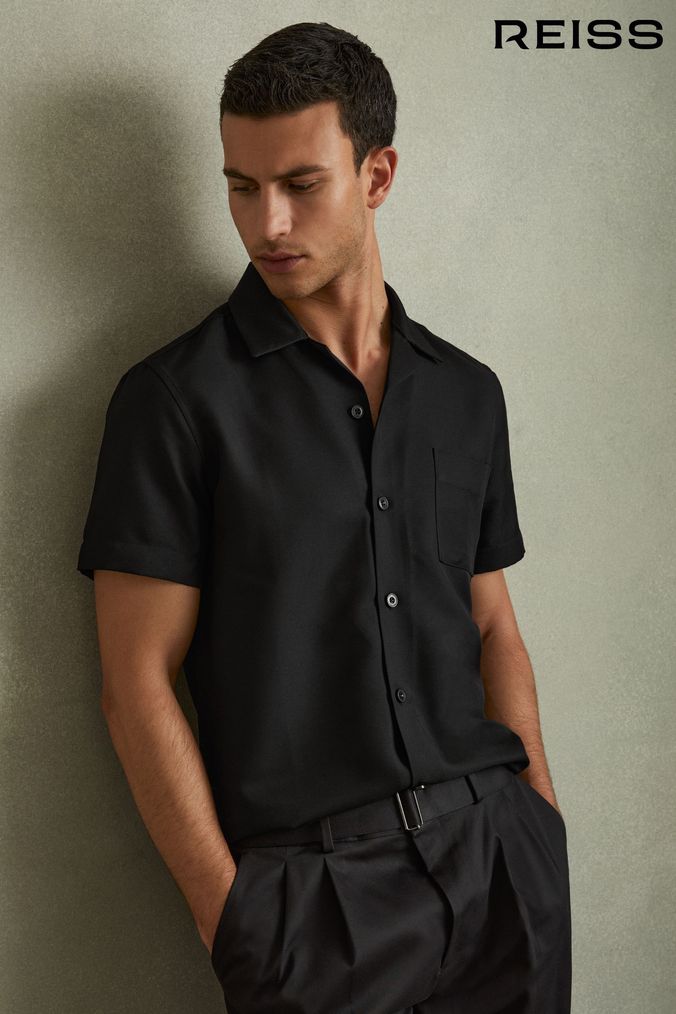 Buy Men s New In Shirts Reiss Black Online air jordan 7 pantone x jordan north carolina tar heels michael jordan t shirt AspennigeriaShops