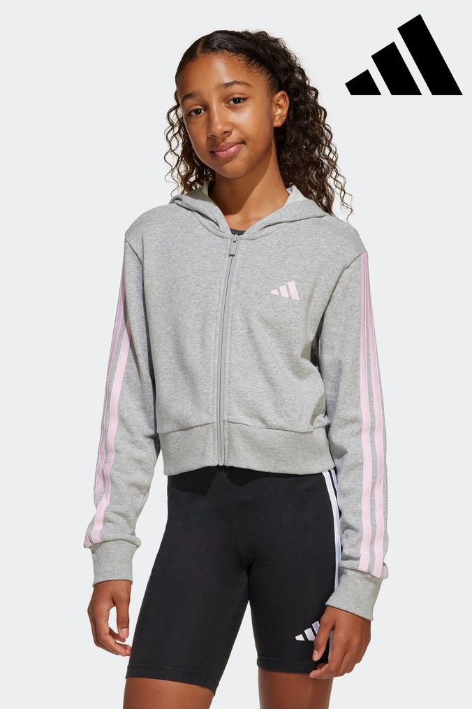 Ladies grey adidas hoodie new arrivals