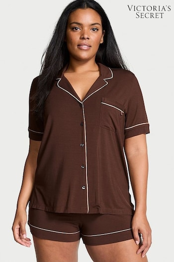 Victoria's Secret Ganache Brown Modal Short Pyjama Set (E43465) | £55