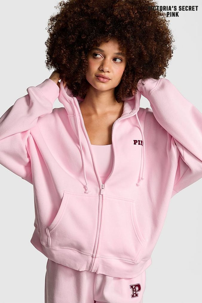 Victoria secret pink fluffy hoodie online
