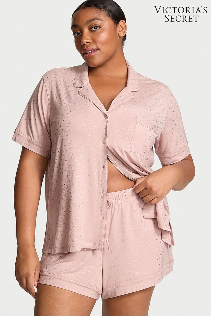 Buy Women s Pyjamas Victoria s Secret Short Sleeve Spots Nightwear Online Next UK