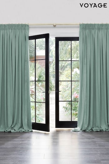 Voyage Maison Spa Hawley Plain Pencil Pleat Curtains (E43586) | £210