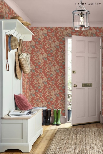 Laura Ashley Terracotta Alyworth Trail 10M Wallpaper (E44312) | £48