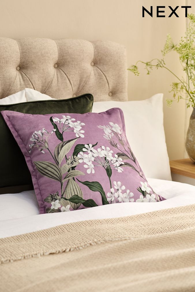 Next home purple cushions hot sale