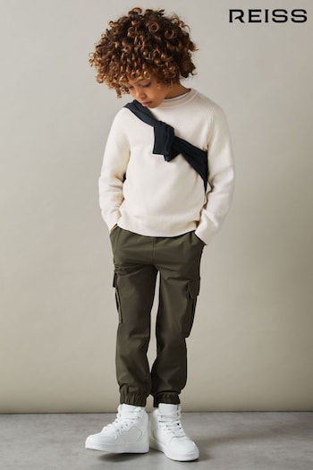 Reiss Off White Cloud 3-9 yrs Wool Blend Crew Neck Jumper (E45153) | £38