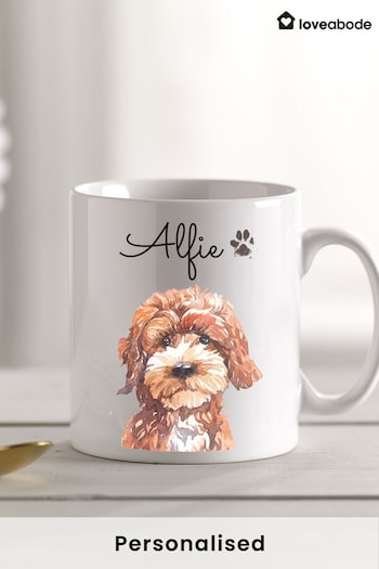 Loveabode Natural Personalised Dog Breed Mug (E45283) | £15