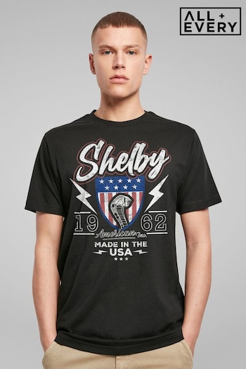 All + Every Black Mens Shelby 1962 Made In The USA T-Shirt (E47198) | £25