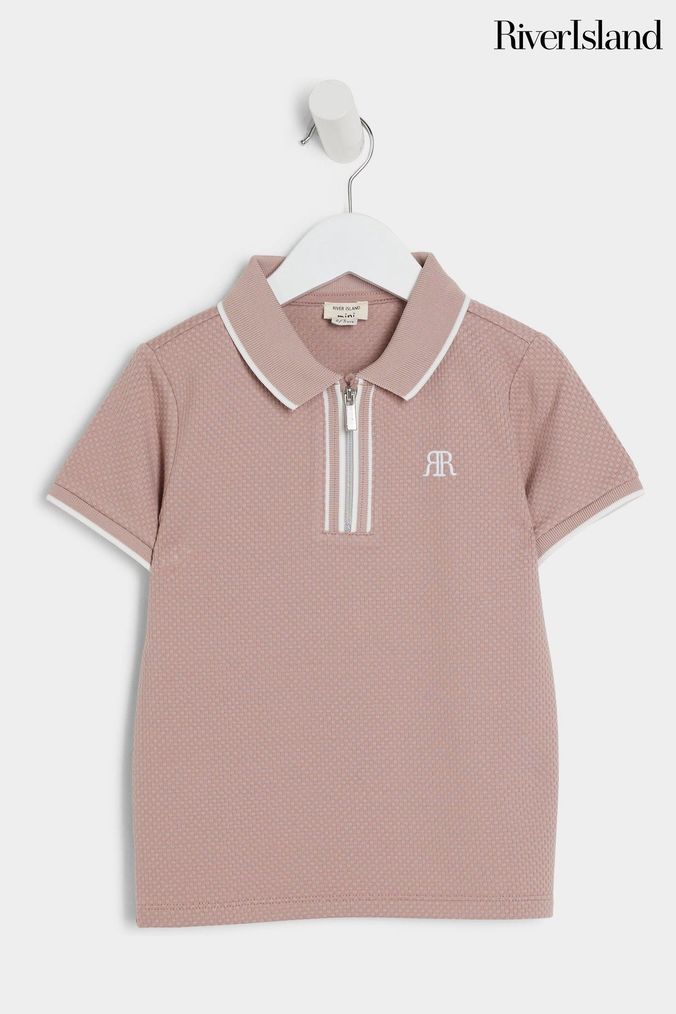 Pink polo shirt for toddler boy best sale