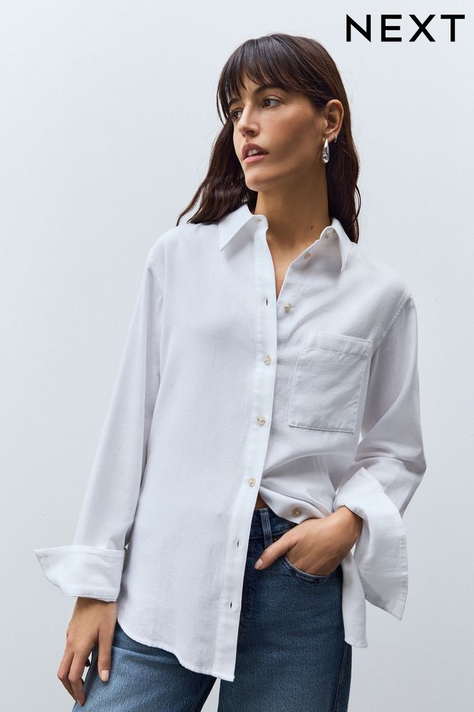 White Shirts for Women White Casual Workwear Shirts Next UK