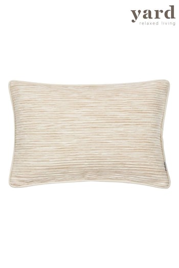 Yard Natural Cove Ribbed Cushion (E48641) | £24