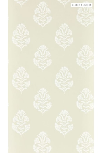 Clarke and Clarke Natural Standen Wallpaper (E48922) | £40