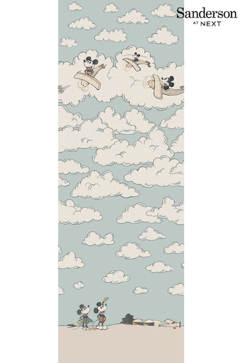 Sanderson Sea Salt Mickey In The Clouds Wallpaper (E48935) | £149