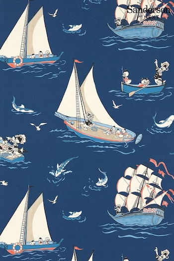 Sanderson Night Fishing Donald Nautical Wallpaper (E48974) | £119