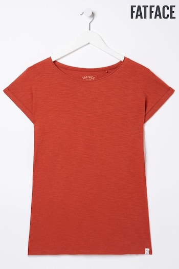 FatFace Red Organic Cotton Ivy T Shirt (E49079) | £25