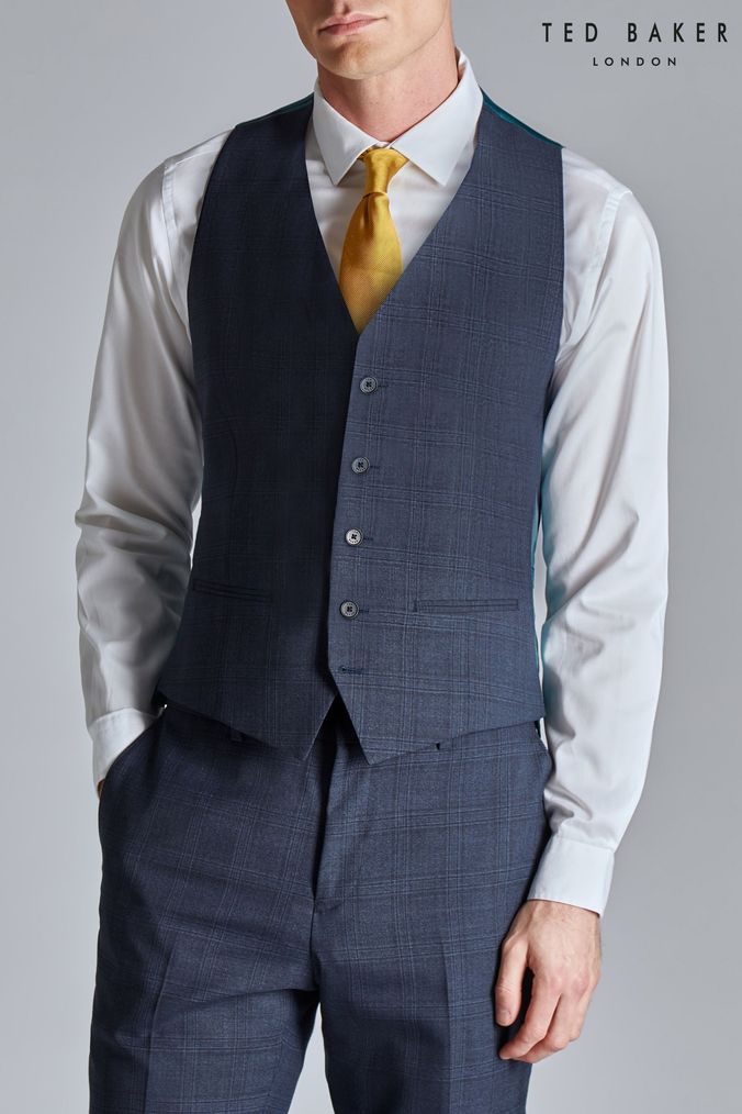 Buy Men s Slim Fit Check Tartan Waistcoats Online Vwm projectShops