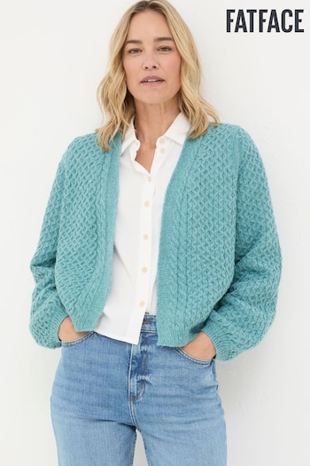 FatFace Anais Light Teal Cardigan (E50125) | £48