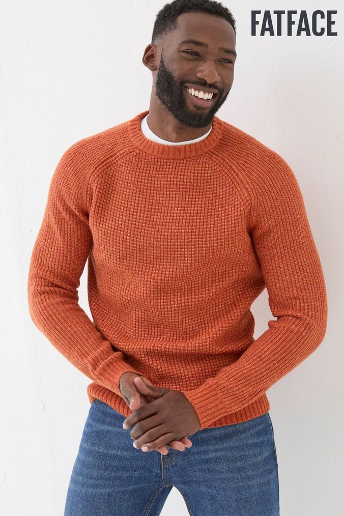 Plain orange sweater hotsell