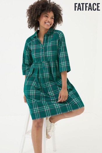 FatFace Sara Green Bubble Cord Dress Stylish (E50147) | £69