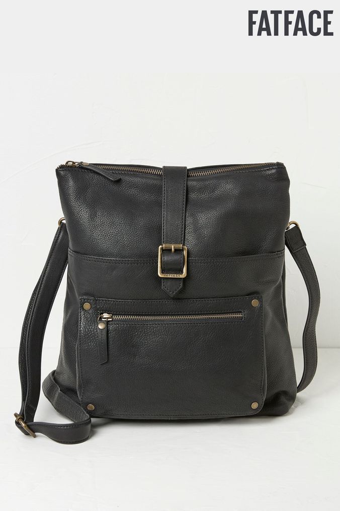 Women s Black Leather Bags Handbags Next UK