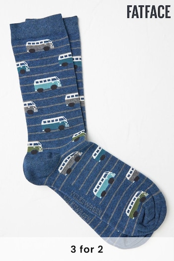 FatFace Blue VW Men's Socks 1 Pack (E50206) | £7.50