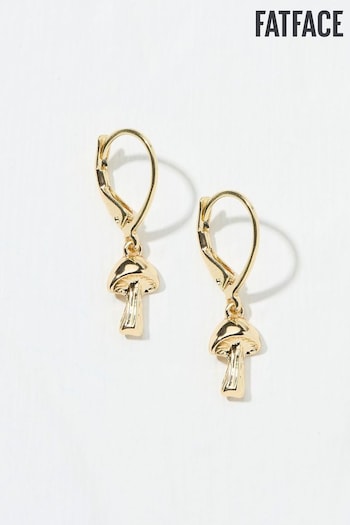 FatFace Gold Tone Toadstool Earrings (E50255) | £10.50