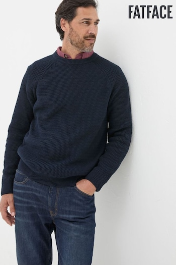 FatFace Hove Blue Crew Neck Jumper (E50299) | £48