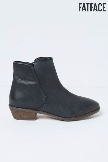 FatFace Felicity Black Ankle Boots (E50331) | £75