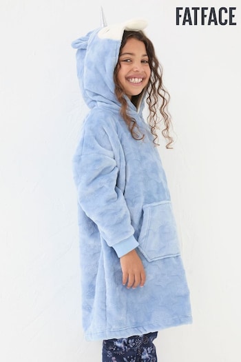 FatFace Blue Unicorn Oversized Hoodie (E50503) | £30