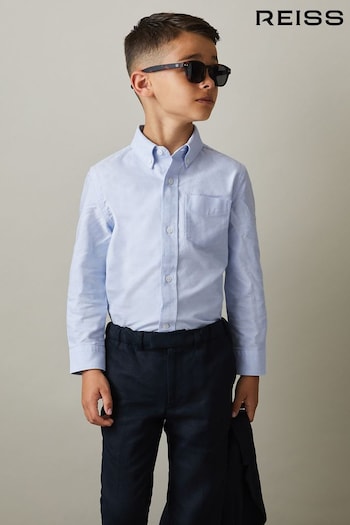 Reiss Soft Blue Greenwich 3-9 yrs Oxford Cotton Shirt (E50685) | £28