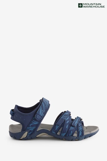 Mountain Warehouse Blue Womens Wide-Fit Santorini Summer Sandals (E50883) | £38