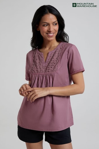 Mountain Warehouse Purple Paris Womens Embroidered Top (E50918) | £29